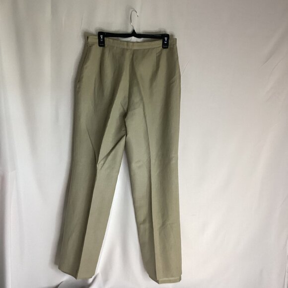 Le Suit Linen Blend Pants – Size 10 – Lined, Side Zip, Straight Leg - Picture 4 of 12
